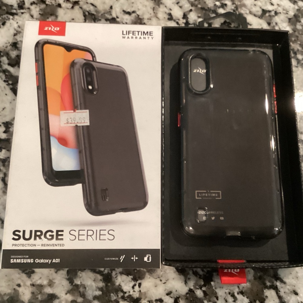 Surge Series Case for Samsung Galaxy A01 - Black